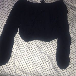 Aeropostale Navy Blue Blouse